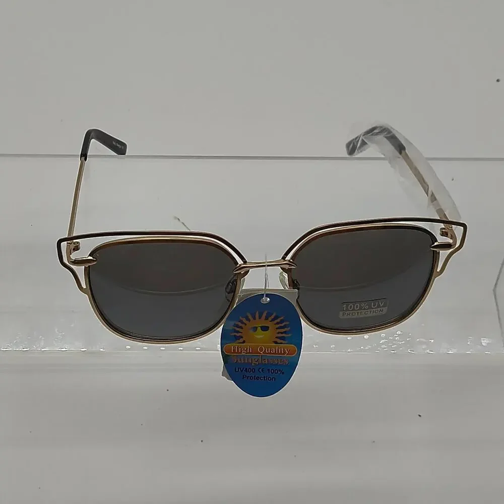 327 gold metal frame sunglasses